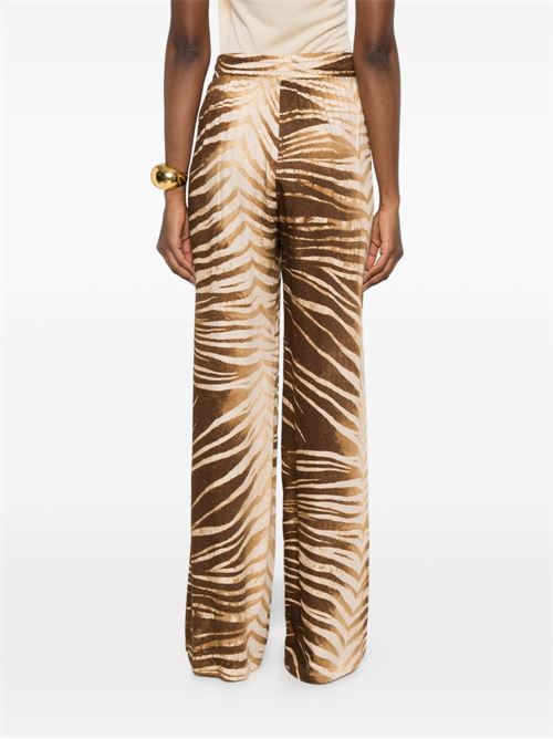 Pantalone donna a palazzo con stampa JUST CAVALLI | 80PAA126NS819751